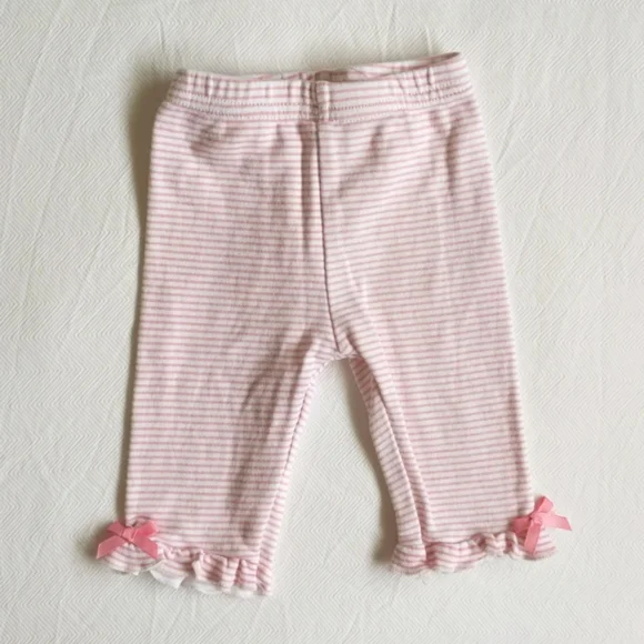 mixed brands 3-pack ruffle leggings bundle 3 months baby girl - Picture 3 of 12